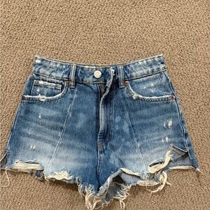 Distressed Denim Women Shorts